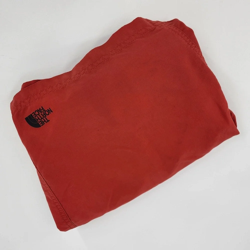 The North Face Mens Large Regular Fit Swim Trunks‎ Shorts Red Outdoor Beach Pool